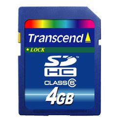 Transcend 4GB SDHC (Class 6) - TS4GSDHC6