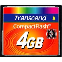 Transcend 4GB CF Card (133X)  - TS4GCF133