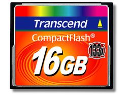 Transcend 16GB CF Card (133X)  - TS16GCF133