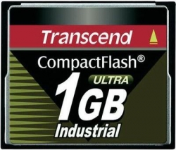 Transcend 1GB Industrial CF Card (100X)  - TS1GCF100I