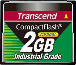 Transcend 2GB Industrial CF Card (200X)  - TS2GCF200I
