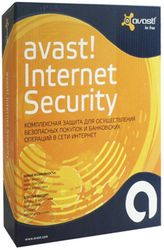 avast! Internet Security для 3 ПК 1 год