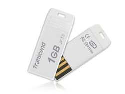 Transcend 1GB USB 2.0 JetFlash T3 (White) - TS1GJFT3W