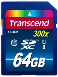 Transcend 64GB SXHC Premium (UHS-I 300X) - TS64GSDU1