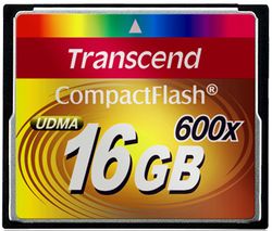 Transcend 16GB CF Card (600X) - TS16GCF600