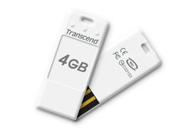Transcend 4GB USB 2.0 JetFlash T3 (White) - TS4GJFT3W