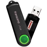 Transcend 16GB USB 2.0 JetFlash 220 (Green), Fingerprint Pen Drive - TS16GJF220