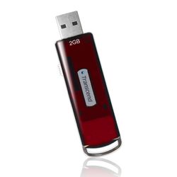 Transcend 2GB USB JetFlash V15 (Red) with Trend Micro AntiVirus - TS2GJFV15