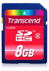Transcend 8GB SDHC (Class 2) - TS8GSDHC2