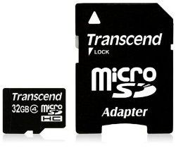 Transcend 32GB microSDHC Class 4 - TS32GUSDHC4