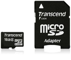 Transcend 16GB microSDHC Class 2 - TS16GUSDHC2