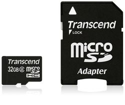 Transcend 32GB microSDHC Class 2 - TS32GUSDHC2
