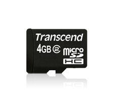 Transcend 4GB microSDHC Class 2 (no box & adapter) - TS4GUSDC2