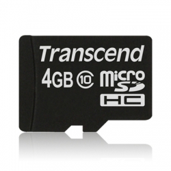 Transcend 4GB microSDHC Class 10 (no box & adapter) - TS4GUSDC10