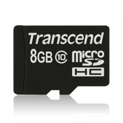 Transcend 8GB microSDHC Class 10 (no box & adapter) - TS8GUSDC10