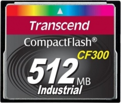 Transcend 512MB CF Card (300X, UDMA5, TYPE I) - TS512MCF300