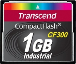Transcend 1GB CF Card (300X, UDMA5, TYPE I) - TS1GCF300