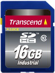 Transcend 16GB Industrial Wide-Temp SDHC (Class 10) - TS16GSDHC10I