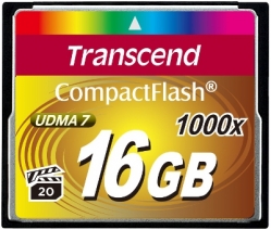 Transcend 16GB CF Card (1000X) - TS16GCF1000