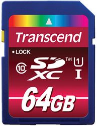 Transcend 64GB SDXC Ultimate (UHS-I) - TS64GSDXC10U1