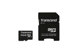 Transcend 64GB microSDXC/SDHC Class 10 (Premium) UHS-I  - TS64GUSDXC10