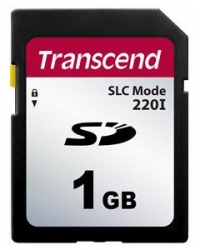 Transcend 1GB Industrial SD Card (220X) - TS1GSDC220I