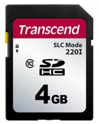 Transcend 4GB Industrial SD Card (220X) - TS4GSDC220I