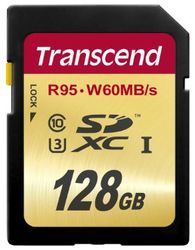 Transcend 128GB SDXC C10 UHS-I U3 - TS128GSDU3
