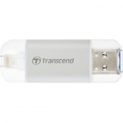 Transcend 128GB Lightning/USB 3.1 JetDrive Go 300 Silver - TS128GJDG300S
