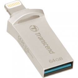 Transcend 64GB Lightning/USB 3.1 JetDrive Go 500 Silver - TS64GJDG500S