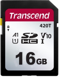 Transcend 16GB Industrial SDHC Card UHS-I U1, 3D TLC - TS16GSDC420T