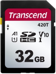 Transcend 32GB Industrial SDHC Card A1 U1, 3D TLC - TS32GSDC420T