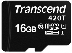 Transcend 16GB microSD UHS-I U1, 3D TLC - TS16GUSD420T