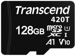 Transcend 128GB microSD A1 U1, 3D TLC - TS128GUSD420T
