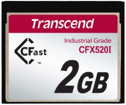 Transcend 2GB Industrial CFast Card (520X), SLC - TS2GCFX520I