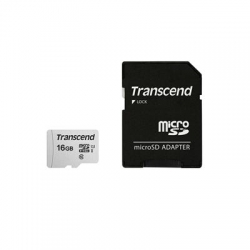Transcend 16GB microSDXC UHS-I U3 A1 with Adapter - TS16GUSD300S-A