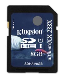 Kingston 8GB SDHC UltimateXX UHS-I 233x - SDHA1/8GB