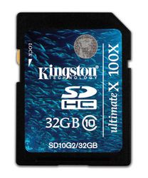 Kingston 32GB SDHC Gen 2 (Class 10) - SD10G2/32GB