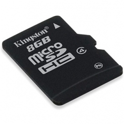Kingston 8GB microSDHC (Class 4) SD adapter not included – SDC4/8GBSP