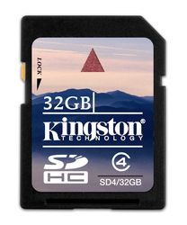 Kingston 32GB SDHC (Class 4) - SD4/32GB