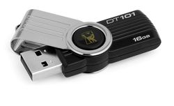 Kingston 16GB USB 2.0 DataTraveler 101 G2 Black - DT101G2/16GB