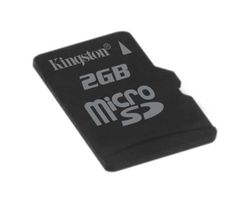 Kingston 2GB microSD (SD adapter not included) - SDC/2GBSP