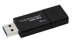 Kingston 8GB USB 3.0 DataTraveler 100 G3 - DT100G3/8GB