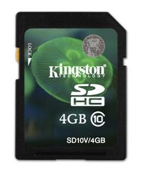 Kingston 4GB SDHC (Class 10) - SD10V/4GB