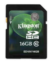 Kingston 16GB SDHC (Class 10) - SD10V/16GB