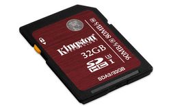 Kingston 32GB SDHC UHS-I High Speed Class 3 (U3) (R/W 90/80 MB/s) - SDA3/32GB