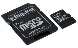 Kingston 16GB microSDHC Class 10 UHS-I Card with SD Adapter - SDC10G2/16GB