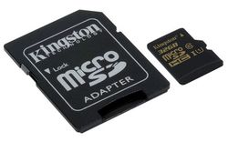 Kingston 32GB microSDHC Class 10 UHS-I Card with SD Adapter - SDCA10/32GB