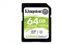 Kingston 64GB SDXC UHS-I Class 1 (U1) Canvas Select - SDS/64GB