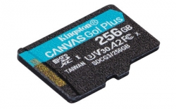 Kingston 256GB microSDXC Canvas Go Plus 170R A2 U3 V30 Single Pack w/o Adapter - SDCG3/256GBSP
